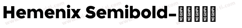 Hemenix Semibold字体转换